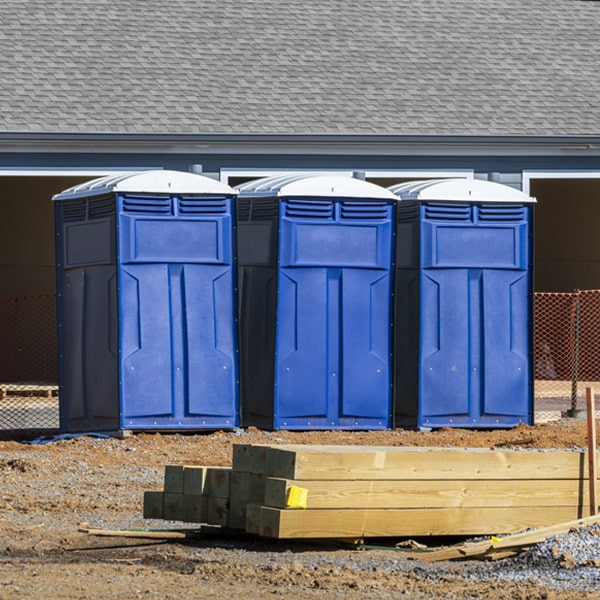 are there any restrictions on what items can be disposed of in the portable toilets in Eagle Lake